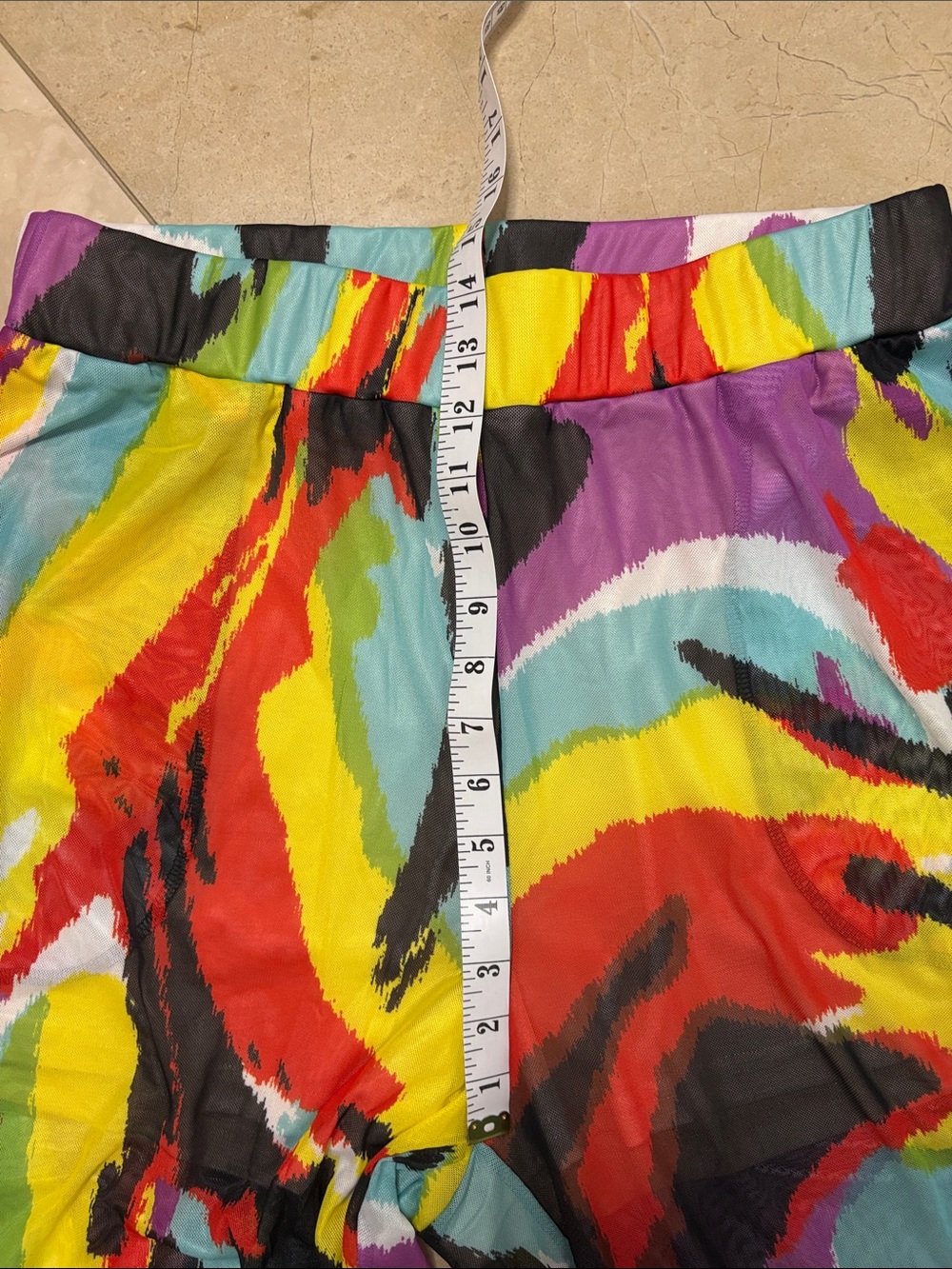 ⭐️ NWOT Ashley Stewart Multicolor Abstract Print Pants - size 10/12 - Picture 6 of 11